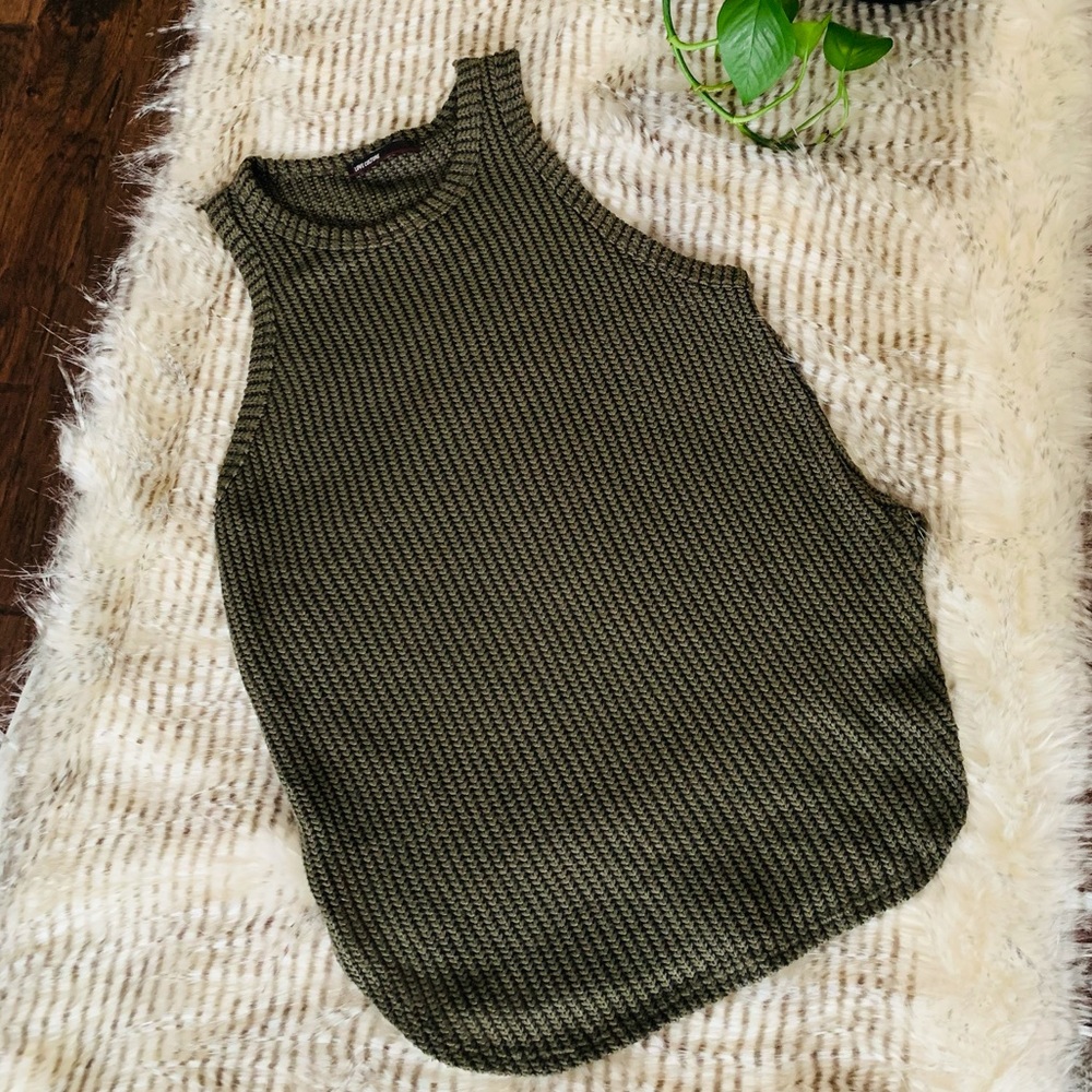 Green tank top